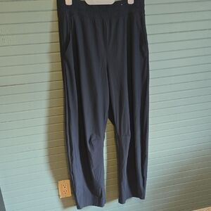 Women's Blue Barrel Cut Tech Pants